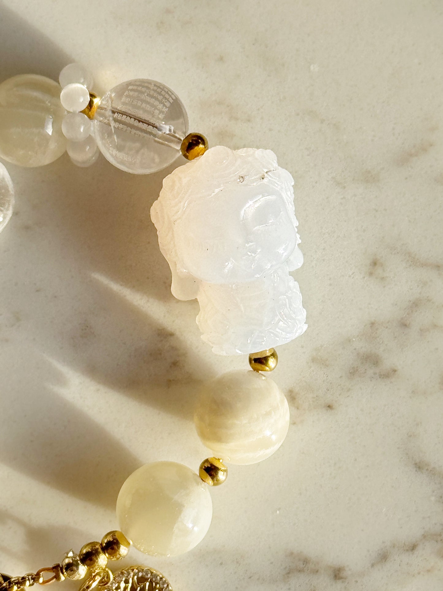 The Sacred Harmony White Buddha Bracelet
