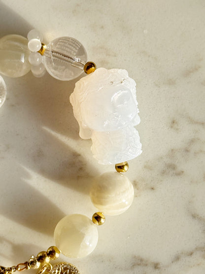 The Sacred Harmony White Buddha Bracelet