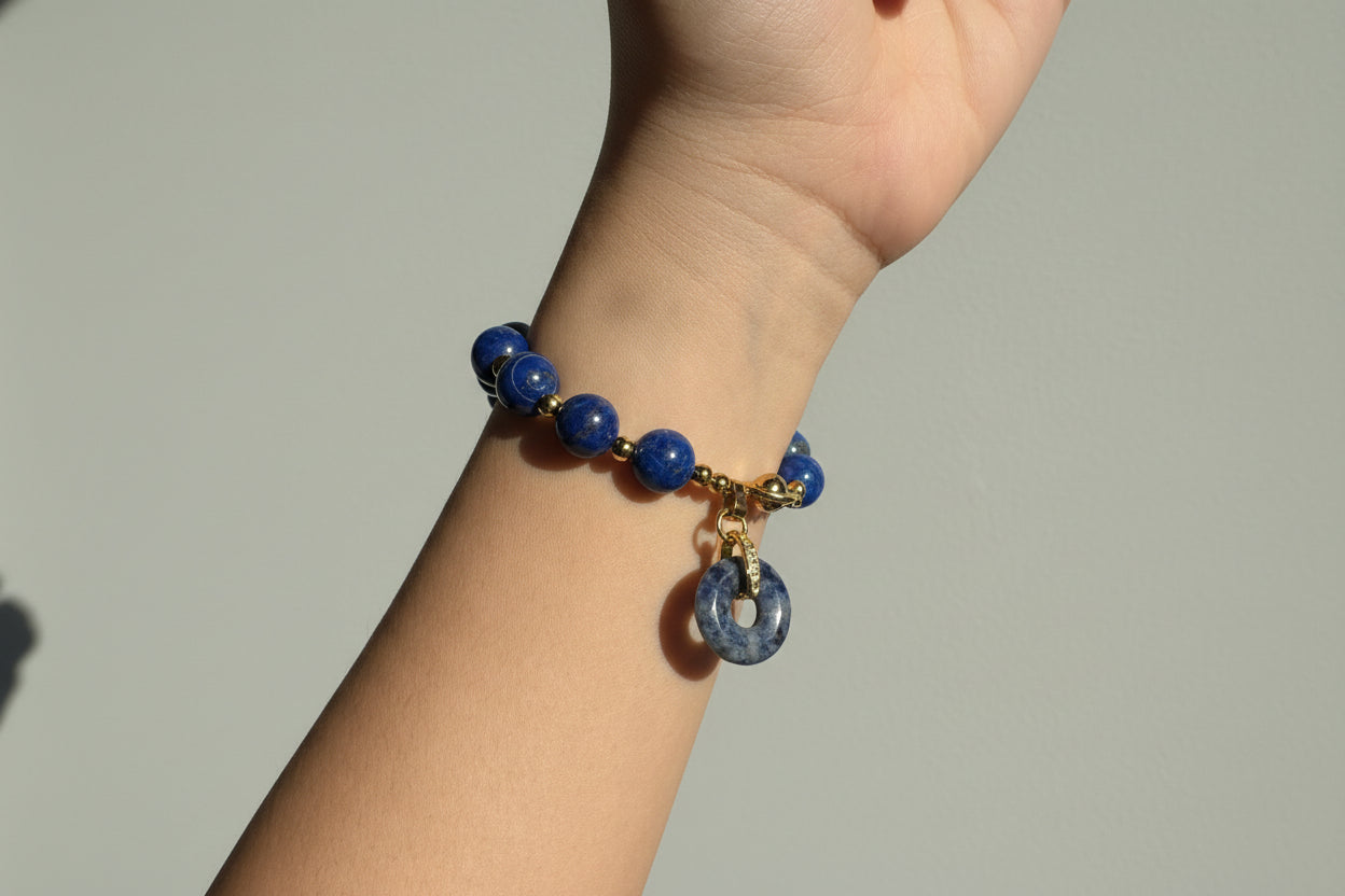 Lapis Lazuli Donut Bracelet