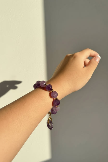 Amethyst Donut Bracelet