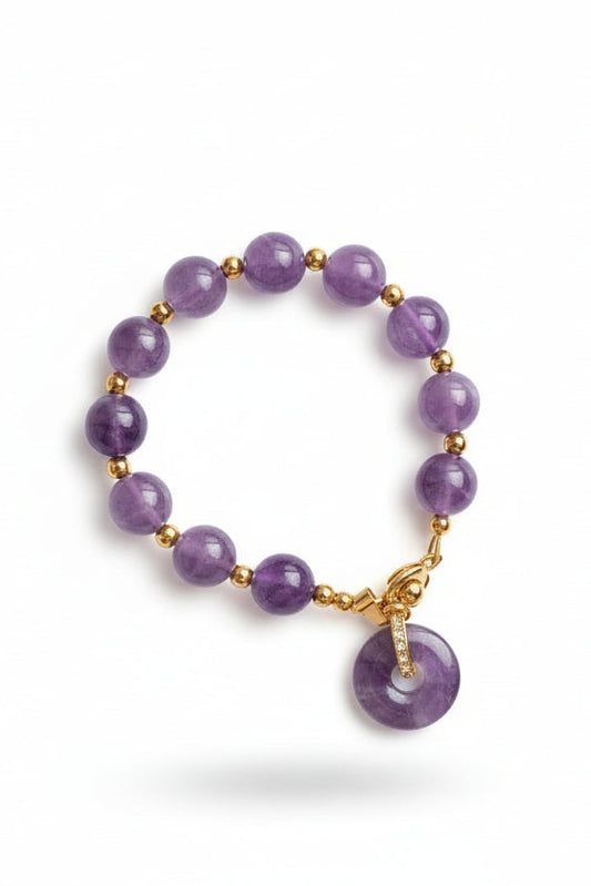 Amethyst Donut Bracelet