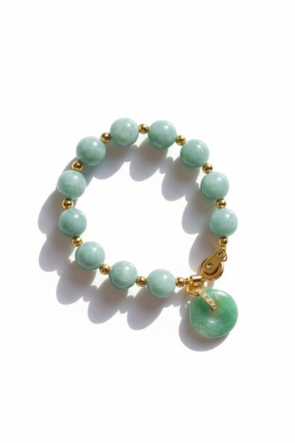 Burmese Jade Donut Bracelet