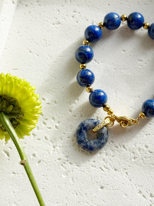 Lapis Lazuli Donut Bracelet