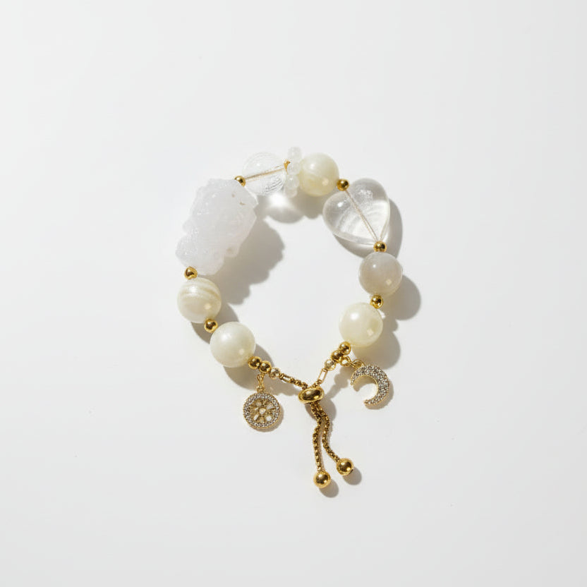The Sacred Harmony White Buddha Bracelet