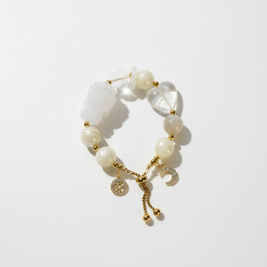 The Sacred Harmony White Buddha Bracelet